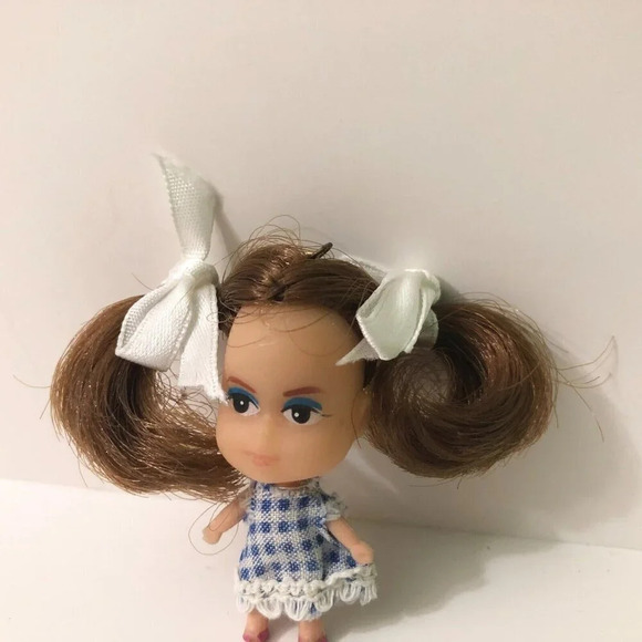 Vintage Liddle Kiddle Clone Doll Necklace Loop 2 Inch Tall - Picture 5 of 11